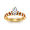 Load image into Gallery viewer, french-pave-marquise-petite-orange-sapphire-wedding-ring-set-in-FD-9918MQGSAORANGLE3-NL-YG-B1