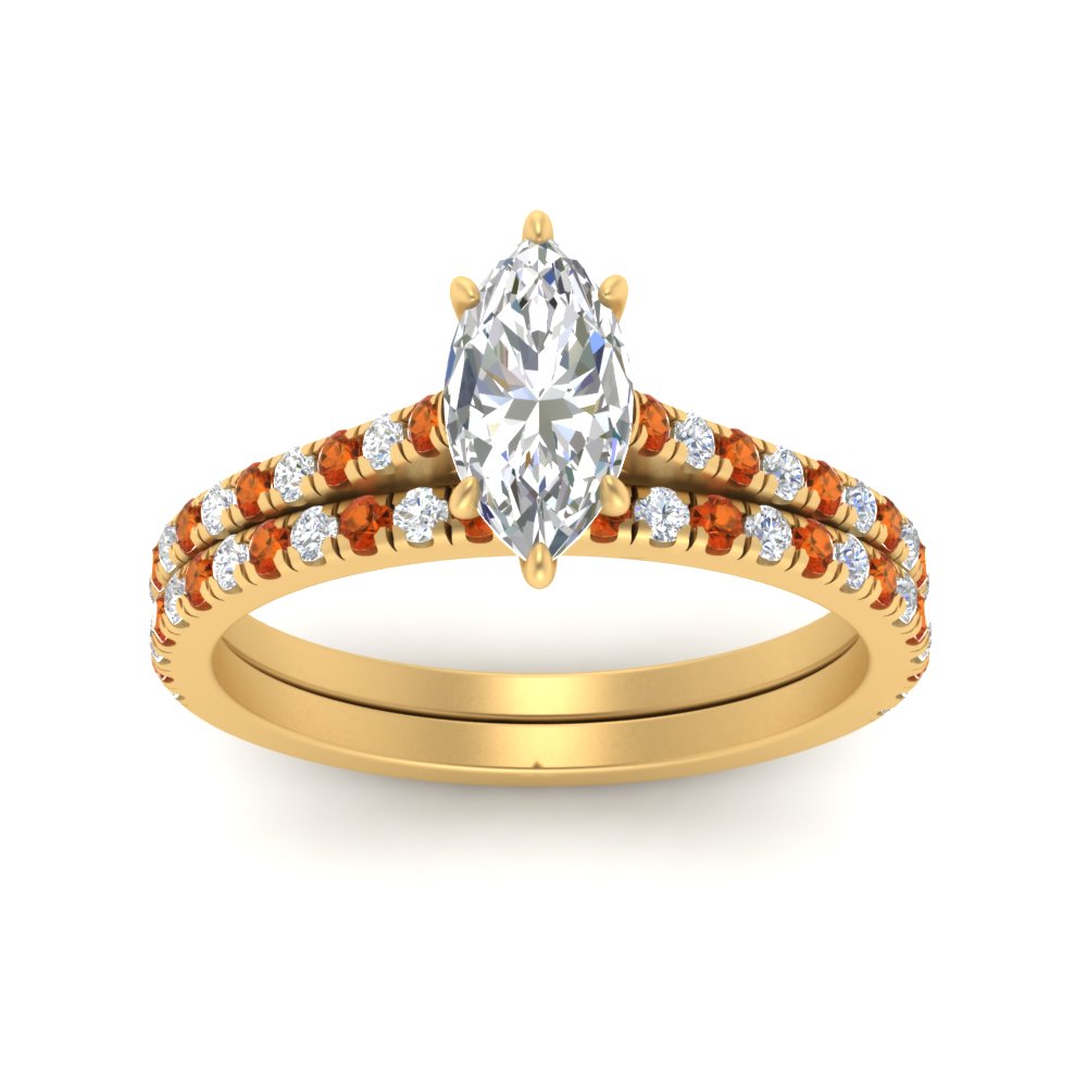 french-pave-marquise-petite-orange-sapphire-wedding-ring-set-in-FD-9918MQGSAORANGLE3-NL-YG-B1