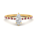 Load image into Gallery viewer, french-pave-marquise-petite-pink-sapphire-engagement-ring-in-FD9918MQRGSADRPIANGLE3-NL-YG