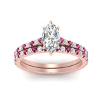 Load image into Gallery viewer, french-pave-marquise-petite-pink-sapphire-wedding-ring-set-in-FD-9918MQGSADRPIANGLE3-NL-RG-B1
