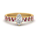 Load image into Gallery viewer, french-pave-marquise-petite-pink-sapphire-wedding-ring-set-in-FD-9918MQGSADRPIANGLE3-NL-YG-B1
