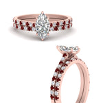 Load image into Gallery viewer, french-pave-marquise-petite-ruby-wedding-ring-set-in-FD-9918MQGRUDRANGLE3-NL-RG-B1
