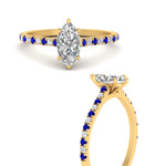 Load image into Gallery viewer, french-pave-marquise-petite-sapphire-engagement-ring-in-FD9918MQRGSABLANGLE3-NL-YG