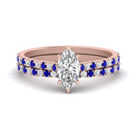 Load image into Gallery viewer, french-pave-marquise-petite-sapphire-wedding-ring-set-in-FD-9918MQGSABLANGLE3-NL-RG-B1
