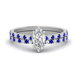 Load image into Gallery viewer, french-pave-marquise-petite-sapphire-wedding-ring-set-in-FD-9918MQGSABLANGLE3-NL-WG-B1
