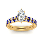 Load image into Gallery viewer, french-pave-marquise-petite-sapphire-wedding-ring-set-in-FD-9918MQGSABLANGLE3-NL-YG-B1

