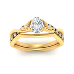 Load image into Gallery viewer, french-pave-oval-contour-black-diamond-wedding-band-in-yellow-gold-FD9986B1OVGBLACK-NL-YG
