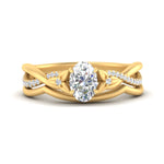 Load image into Gallery viewer, french-pave-oval-contour-diamond-wedding-band-in-yellow-gold-FD9986B1OV-NL-YG
