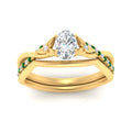 Thumbnail 59 - french-pave-oval-contour-emerald-wedding-band-in-yellow-gold-FD9986B1OVGEMGR-NL-YG