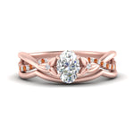 Load image into Gallery viewer, french-pave-oval-contour-orange-sapphire-wedding-band-in-rose-gold-FD9986B1OVGSAOR-NL-RG
