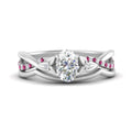 Thumbnail 25 - french-pave-oval-contour-pink-sapphire-wedding-band-in-white-gold-FD9986B1OVGSADRPI-NL-WG