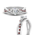 Thumbnail 62 - french-pave-oval-contour-ruby-wedding-band-in-white-gold-FD9986B1OVGRUDR-NL-WG