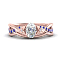 Thumbnail 17 - french-pave-oval-contour-sapphire-wedding-band-in-rose-gold-FD9986B1OVGSABL-NL-RG
