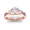 Thumbnail 19 - french-pave-oval-contour-sapphire-wedding-band-in-rose-gold-FD9986B1OVGSABL-NL-RG