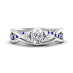 Load image into Gallery viewer, french-pave-oval-contour-sapphire-wedding-band-in-white-gold-FD9986B1OVGSABL-NL-WG