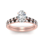 Load image into Gallery viewer, french-pave-oval-petite-black-diamond-wedding-ring-set-in-FD9918OVGBLACKANGLE3-NL-RG-B1
