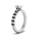Load image into Gallery viewer, french-pave-oval-petite-black-diamond-wedding-ring-set-in-FD9918OVGBLACKANGLE3-NL-WG-B1
