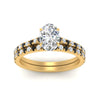 Load image into Gallery viewer, french-pave-oval-petite-black-diamond-wedding-ring-set-in-FD9918OVGBLACKANGLE3-NL-YG-B1