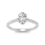 Load image into Gallery viewer, french-pave-oval-petite-diamond-engagement-ring-in-FD9918R