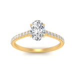 Load image into Gallery viewer, french-pave-oval-petite-diamond-engagement-ring-in-FD9918OVRANGLE3-NL-YG