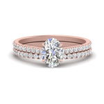 Load image into Gallery viewer, french-pave-oval-petite-diamond-wedding-ring-set-in-FD9918OVANGLE3-NL-RG-B1
