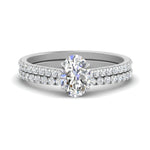 Load image into Gallery viewer, french-pave-oval-petite-diamond-wedding-ring-set-in-FD9918OVANGLE3-NL-WG-B1
