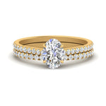Load image into Gallery viewer, french-pave-oval-petite-diamond-wedding-ring-set-in-FD9918OVANGLE3-NL-YG-B1
