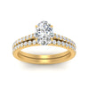 Load image into Gallery viewer, french-pave-oval-petite-diamond-wedding-ring-set-in-FD9918OVANGLE3-NL-YG-B1