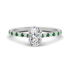 Load image into Gallery viewer, french-pave-oval-petite-emerald-engagement-ring-in-FD9918OVRGEMGRANGLE3-NL-WG