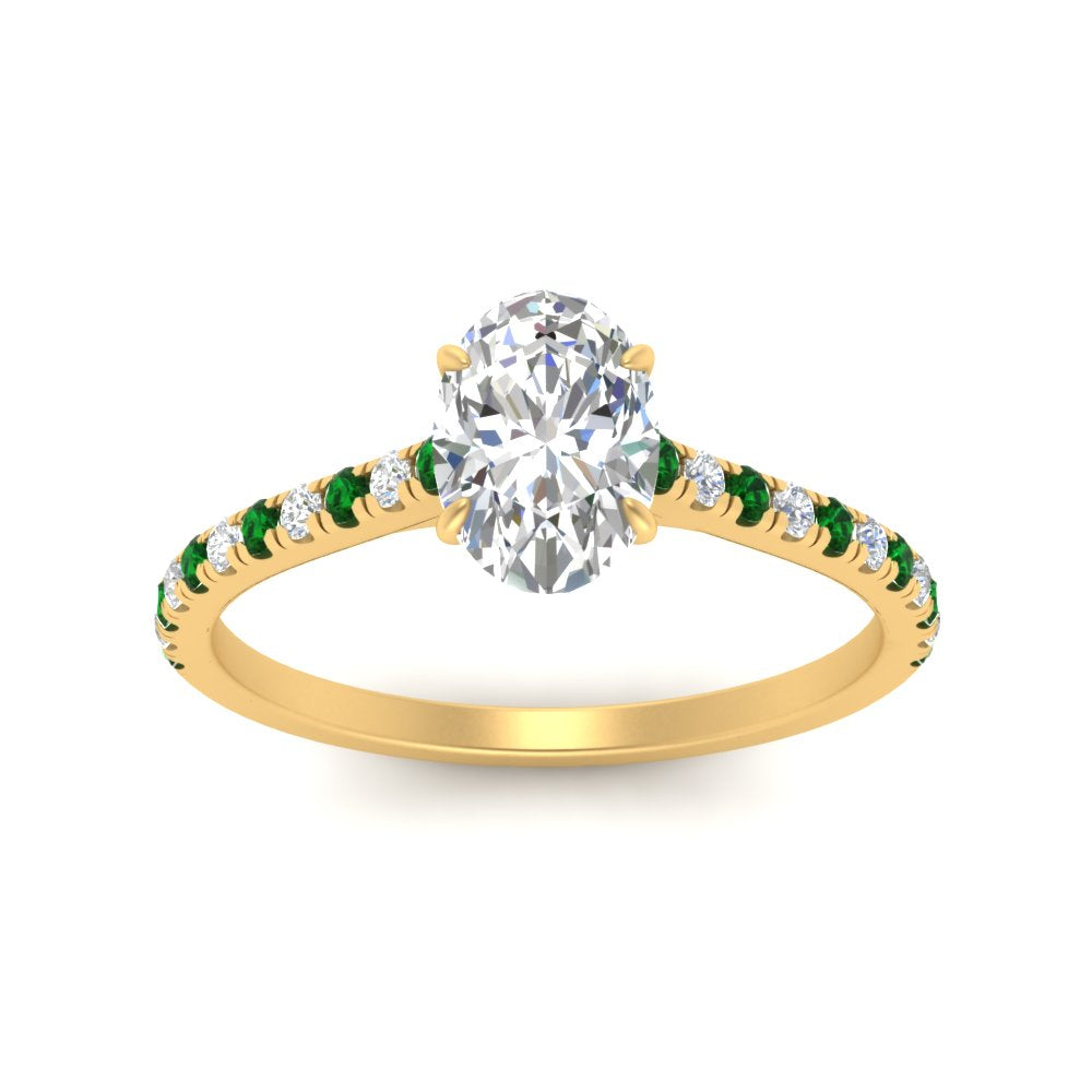 french-pave-oval-petite-emerald-engagement-ring-in-FD9918OVRGEMGRANGLE3-NL-YG