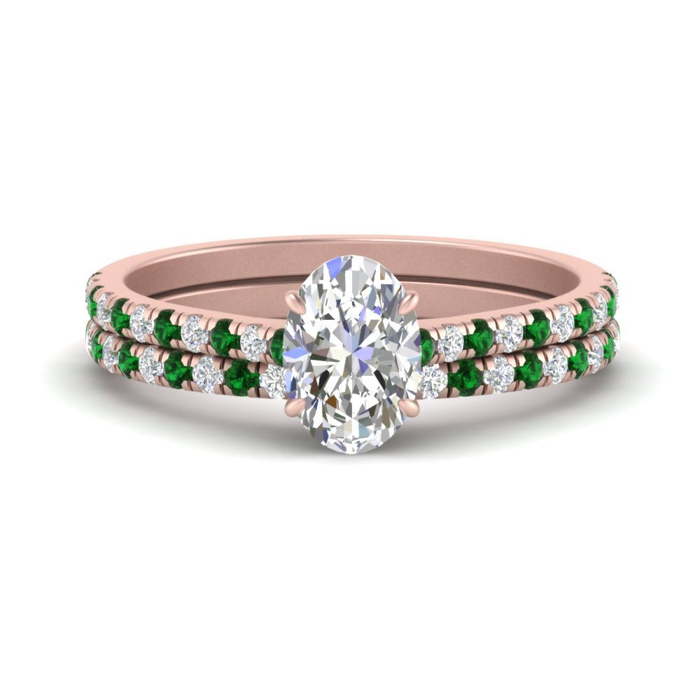 french-pave-oval-petite-emerald-wedding-ring-set-in-FD9918OVGEMGRANGLE3-NL-RG-B1