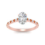 Load image into Gallery viewer, french-pave-oval-petite-orange-sapphire-engagement-ring-in-FD9918OVRGSAORANGLE3-NL-RG