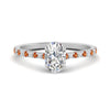 Load image into Gallery viewer, french-pave-oval-petite-orange-sapphire-engagement-ring-in-FD9918OVRGSAORANGLE3-NL-WG