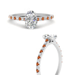 Load image into Gallery viewer, french-pave-oval-petite-orange-sapphire-engagement-ring-in-FD9918OVRGSAORANGLE3-NL-WG
