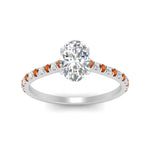Load image into Gallery viewer, french-pave-oval-petite-orange-sapphire-engagement-ring-in-FD9918OVRGSAORANGLE3-NL-WG