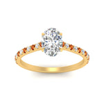 Load image into Gallery viewer, french-pave-oval-petite-orange-sapphire-engagement-ring-in-FD9918OVRGSAORANGLE3-NL-YG