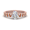 Load image into Gallery viewer, french-pave-oval-petite-orange-sapphire-wedding-ring-set-in-FD9918OVGSAORANGLE3-NL-RG-B1