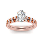 Load image into Gallery viewer, french-pave-oval-petite-orange-sapphire-wedding-ring-set-in-FD9918OVGSAORANGLE3-NL-RG-B1
