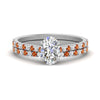 Load image into Gallery viewer, french-pave-oval-petite-orange-sapphire-wedding-ring-set-in-FD9918OVGSAORANGLE3-NL-WG-B1