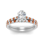 Load image into Gallery viewer, french-pave-oval-petite-orange-sapphire-wedding-ring-set-in-FD9918OVGSAORANGLE3-NL-WG-B1
