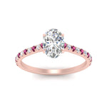 Load image into Gallery viewer, french-pave-oval-petite-pink-sapphire-engagement-ring-in-FD9918OVRGSADRPIANGLE3-NL-RG