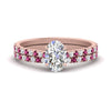 Load image into Gallery viewer, french-pave-oval-petite-pink-sapphire-wedding-ring-set-in-FD9918OVGSADRPIANGLE3-NL-RG-B1