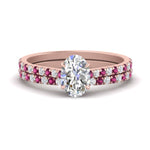 Load image into Gallery viewer, french-pave-oval-petite-pink-sapphire-wedding-ring-set-in-FD9918OVGSADRPIANGLE3-NL-RG-B1

