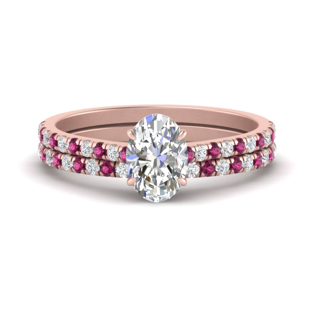 french-pave-oval-petite-pink-sapphire-wedding-ring-set-in-FD9918OVGSADRPIANGLE3-NL-RG-B1