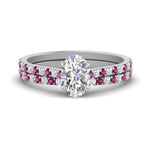 Load image into Gallery viewer, french-pave-oval-petite-pink-sapphire-wedding-ring-set-in-FD9918OVGSADRPIANGLE3-NL-WG-B1
