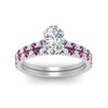 Load image into Gallery viewer, french-pave-oval-petite-pink-sapphire-wedding-ring-set-in-FD9918OVGSADRPIANGLE3-NL-WG-B1