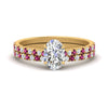 Load image into Gallery viewer, french-pave-oval-petite-pink-sapphire-wedding-ring-set-in-FD9918OVGSADRPIANGLE3-NL-YG-B1