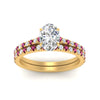 Load image into Gallery viewer, french-pave-oval-petite-pink-sapphire-wedding-ring-set-in-FD9918OVGSADRPIANGLE3-NL-YG-B1