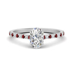 Load image into Gallery viewer, french-pave-oval-petite-ruby-engagement-ring-in-FD9918OVRGRUDRANGLE3-NL-WG