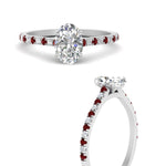 Load image into Gallery viewer, french-pave-oval-petite-ruby-engagement-ring-in-FD9918OVRGRUDRANGLE3-NL-WG